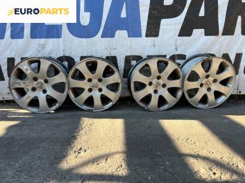 Алуминиеви джанти за Peugeot 307 Hatchback (08.2000 - 12.2012) 15 цола, ширина 6 (Цената е за комплекта)