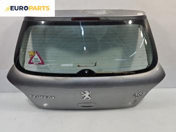 Заден капак за Peugeot 307 Hatchback (08.2000 - 12.2012), 2+1 вр., хечбек, позиция: задна